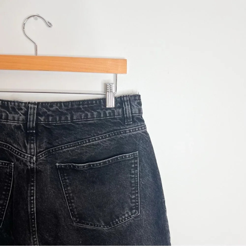 Zara Black Straight Leg Distressed Jeans - Picture 8 of 8